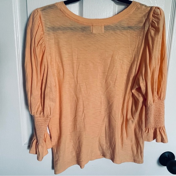 Nation LTD Cadence Drama puff sleeve tee Peach - Picture 5 of 7